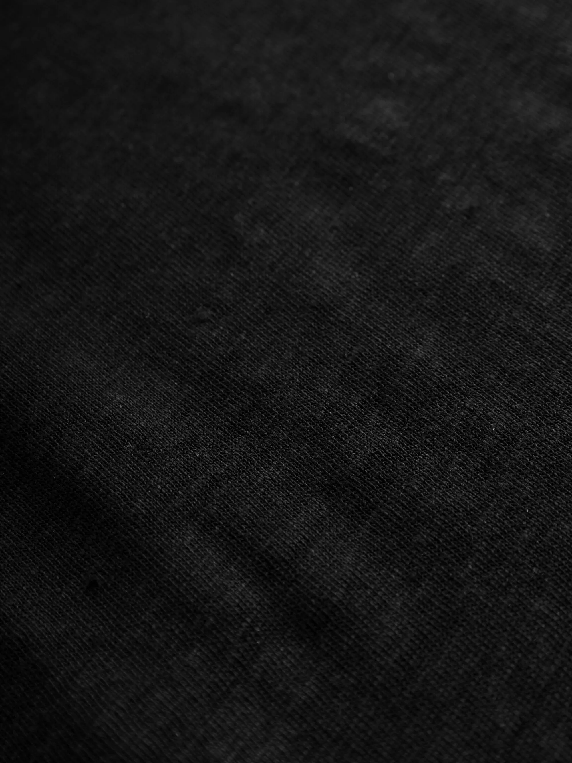 Reg linen t-shirt - Black Jet