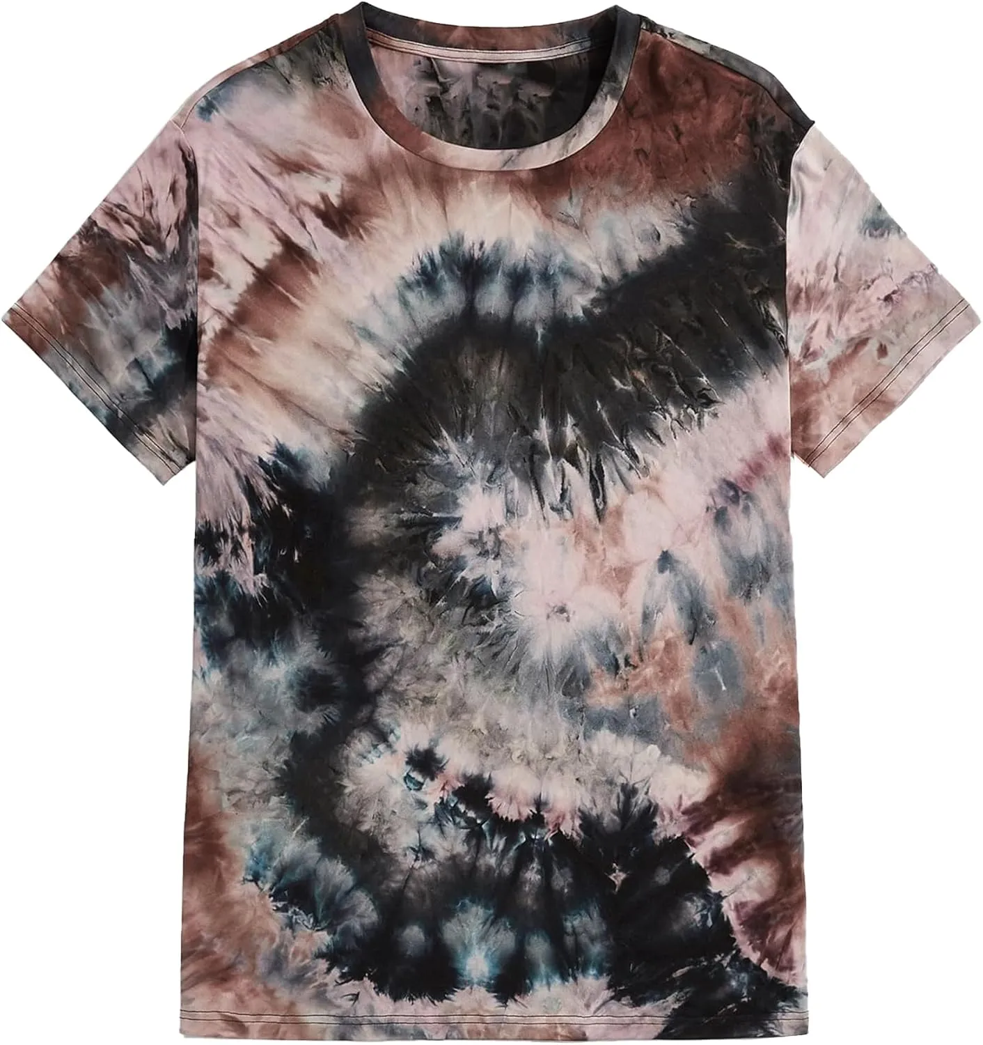 Remidoo Women's Casual Crewneck Short Sleeve Tie Dye Oversized T Shirt Graphic Tee Top