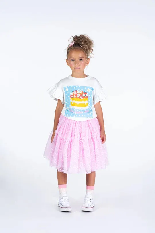 Rock Your Baby - Pink Polka Dot Tulle Skirt