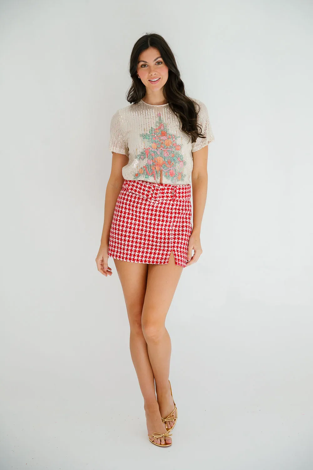 ROCKIN' AROUND SEQUIN TOP