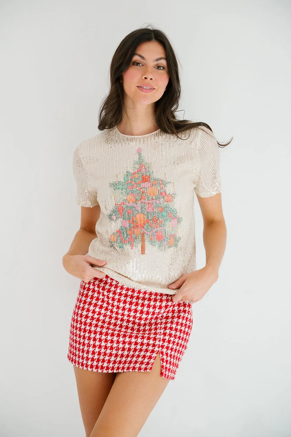 ROCKIN' AROUND SEQUIN TOP