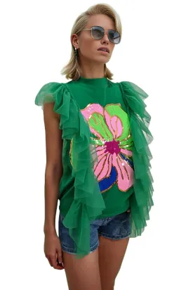 S2302 TOP (GRN, BLK, PINK)