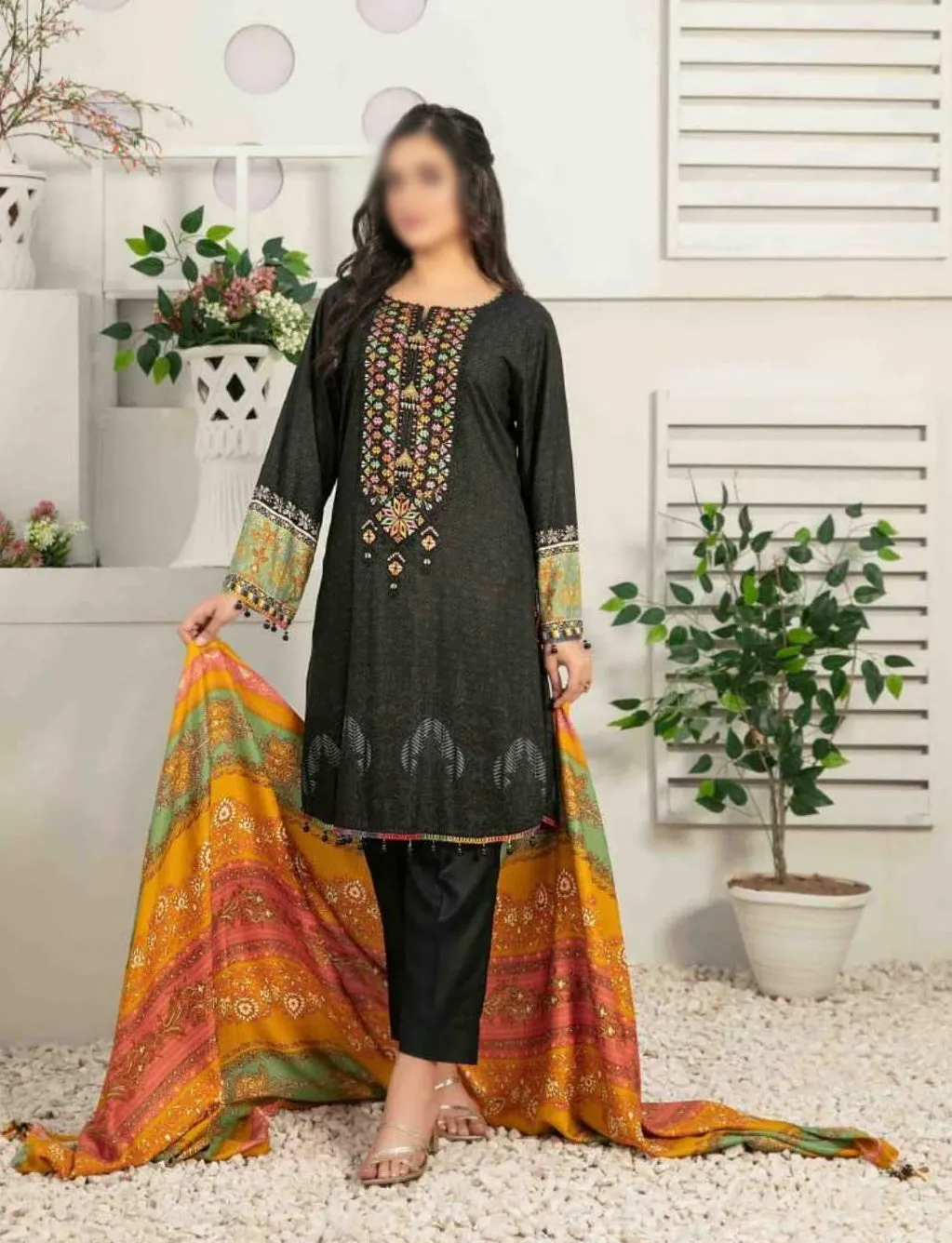 Seher by Tawakkal Unstitched 3 Piece Linen Collection'2022-S-7544-A
