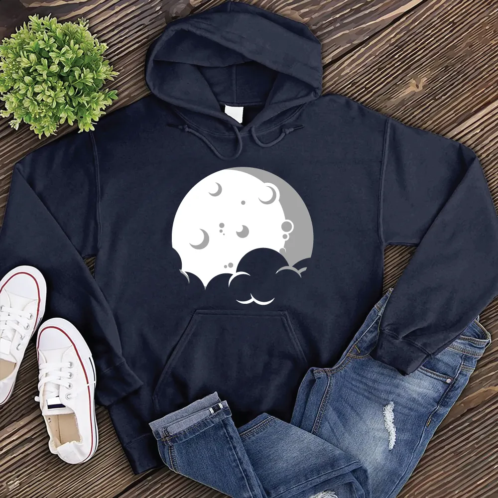 Simple Moon and Cloud Hoodie