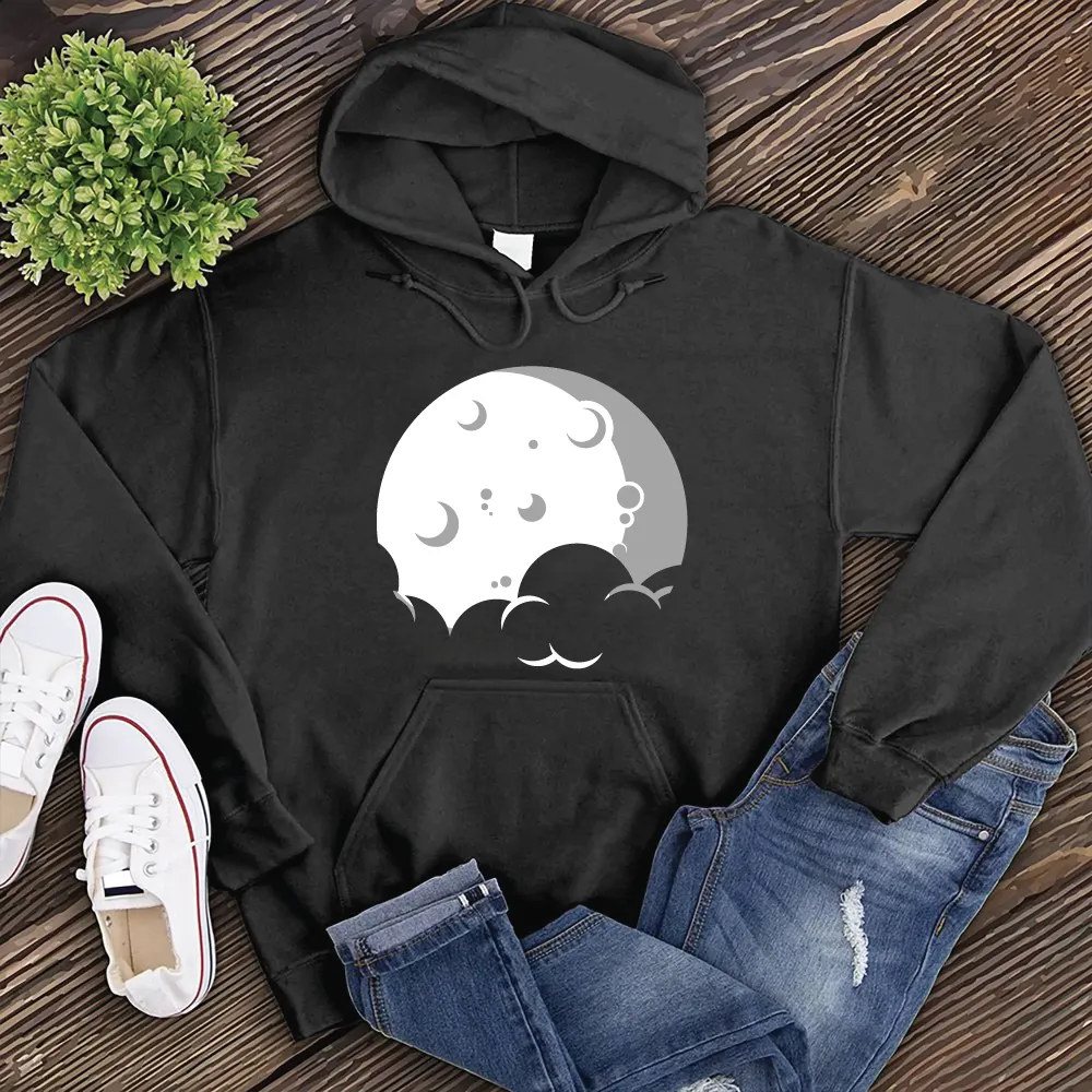 Simple Moon and Cloud Hoodie