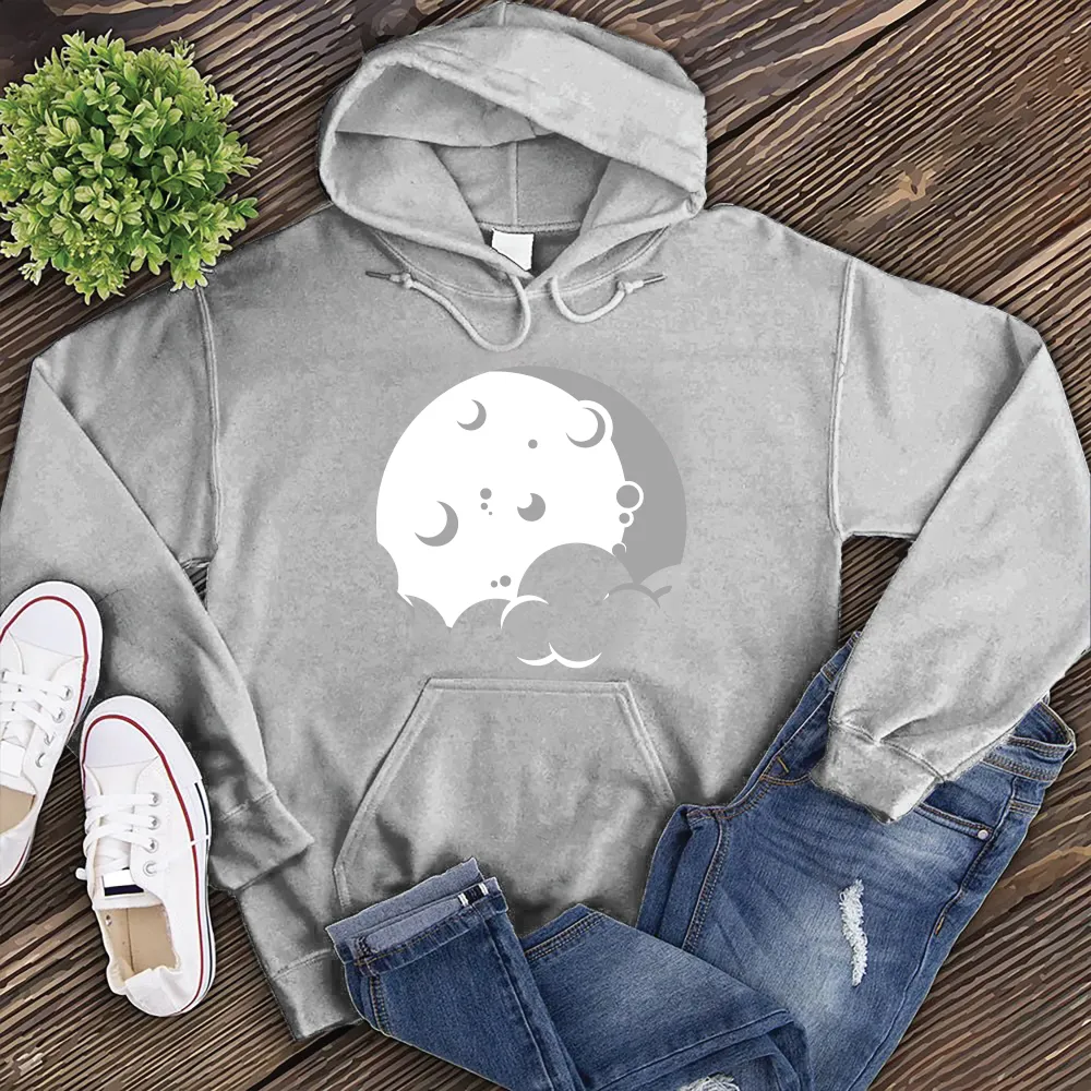 Simple Moon and Cloud Hoodie