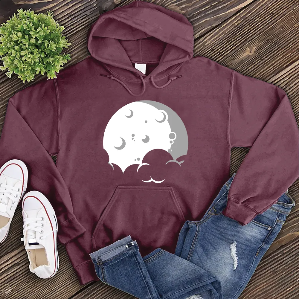 Simple Moon and Cloud Hoodie