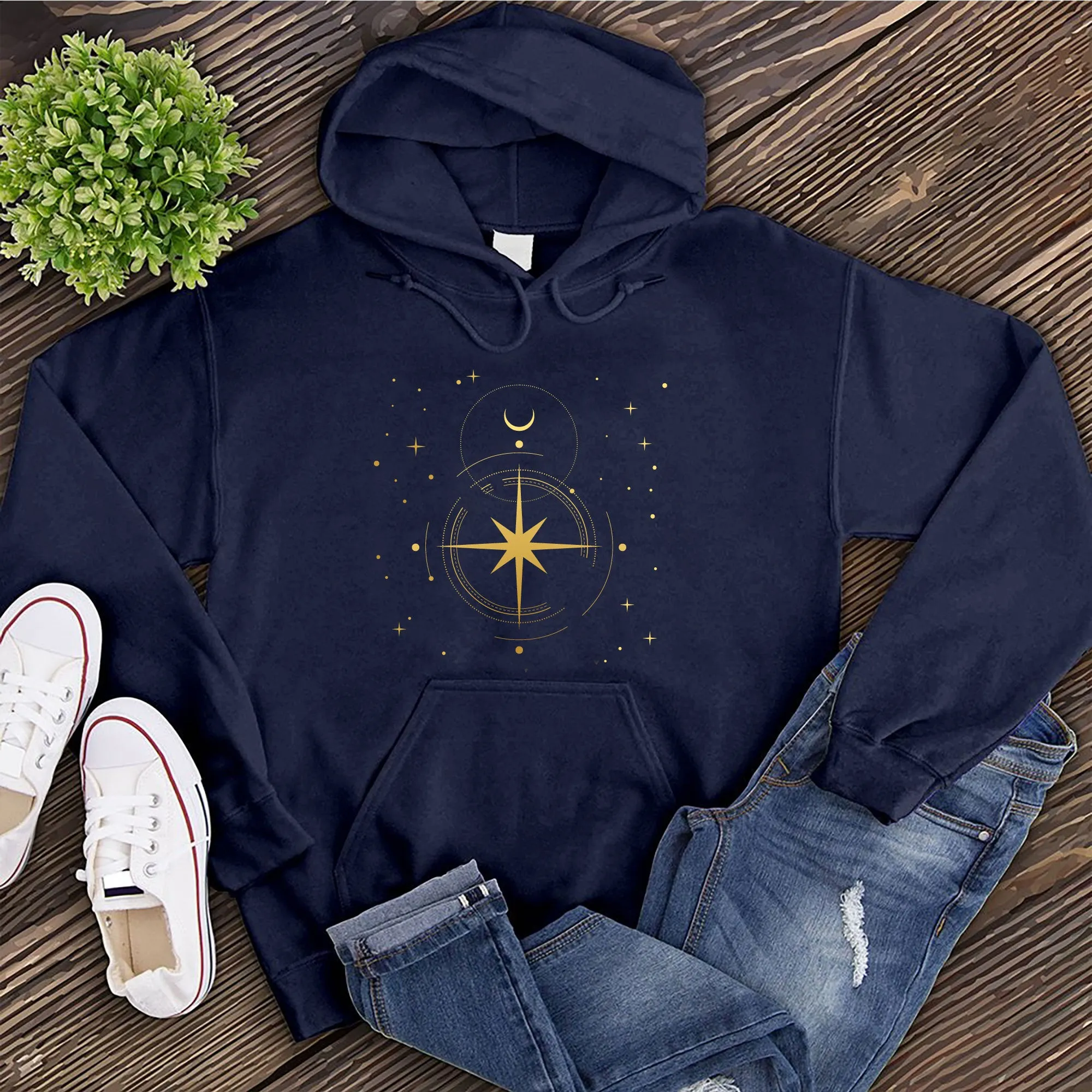 Simple Polaris Compass Hoodie