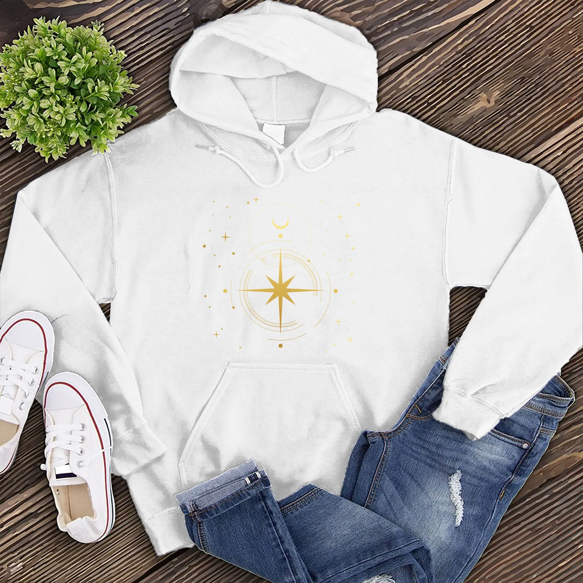 Simple Polaris Compass Hoodie