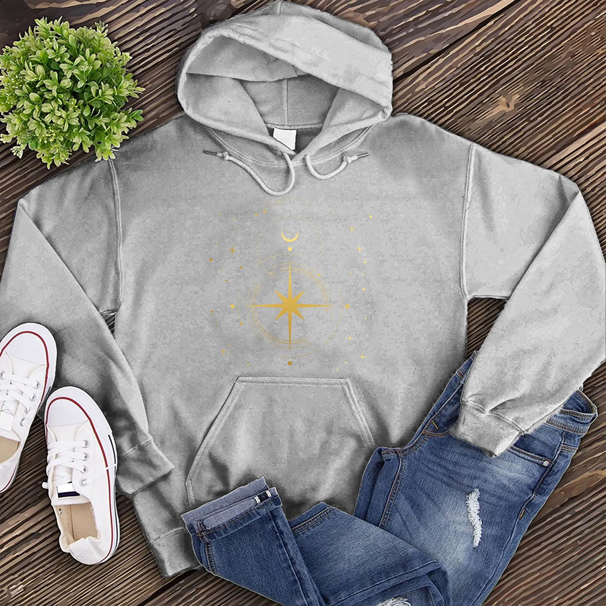Simple Polaris Compass Hoodie