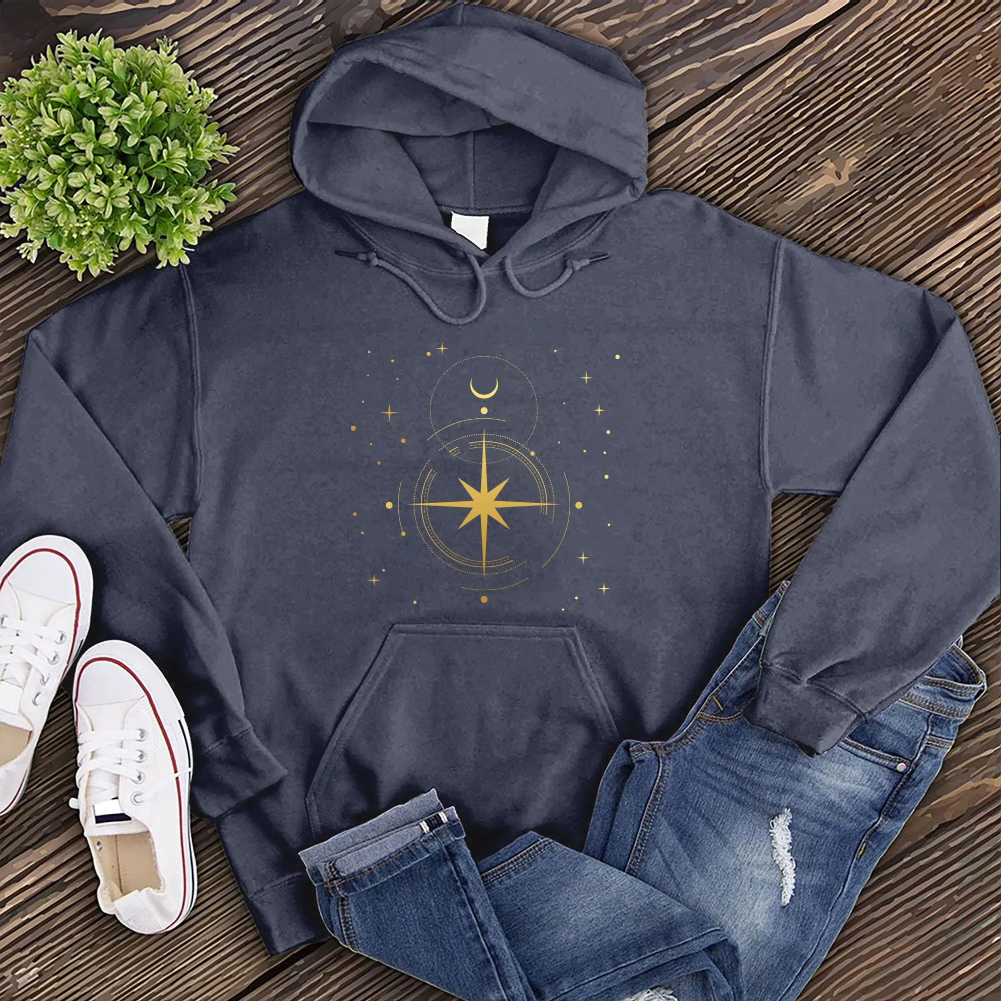 Simple Polaris Compass Hoodie