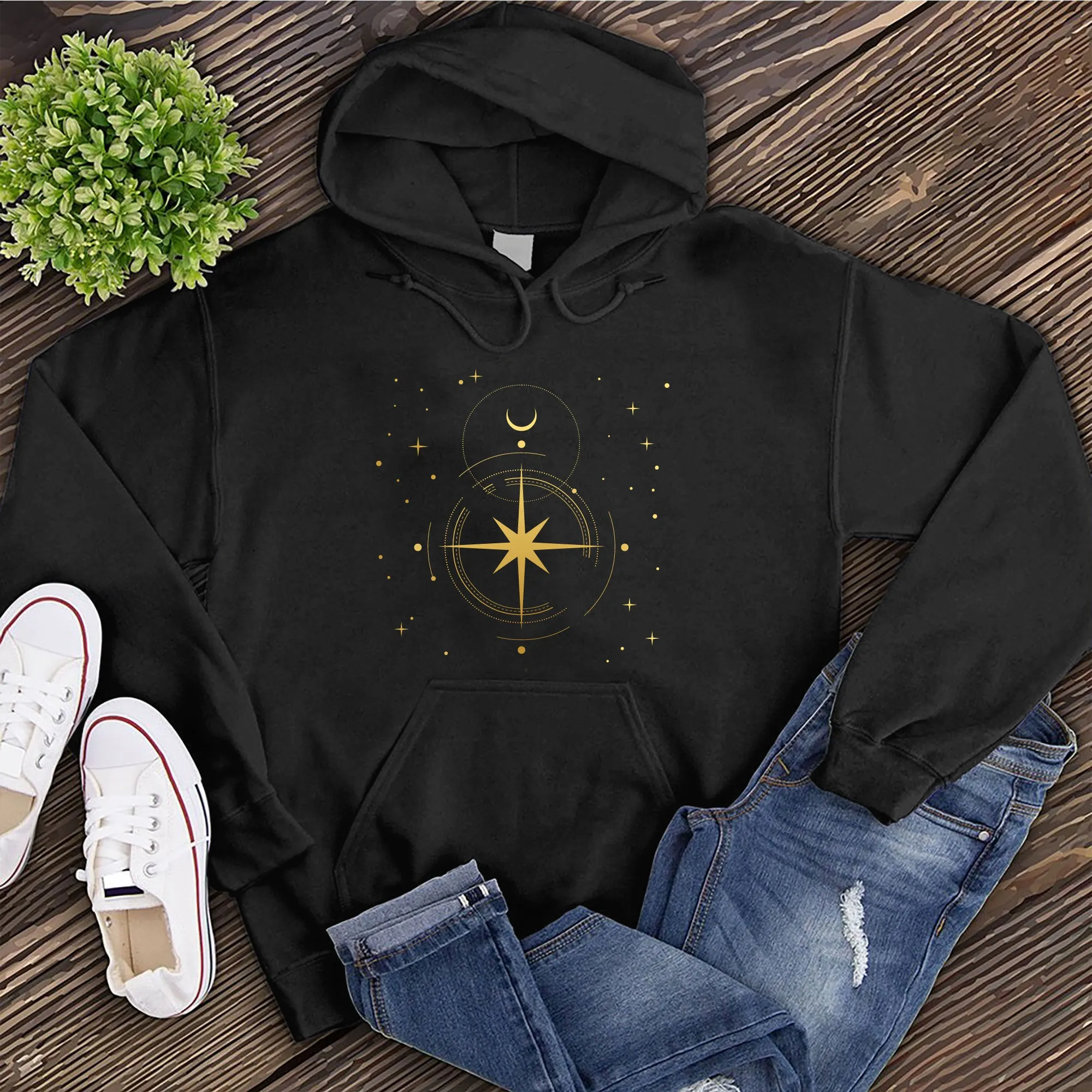 Simple Polaris Compass Hoodie