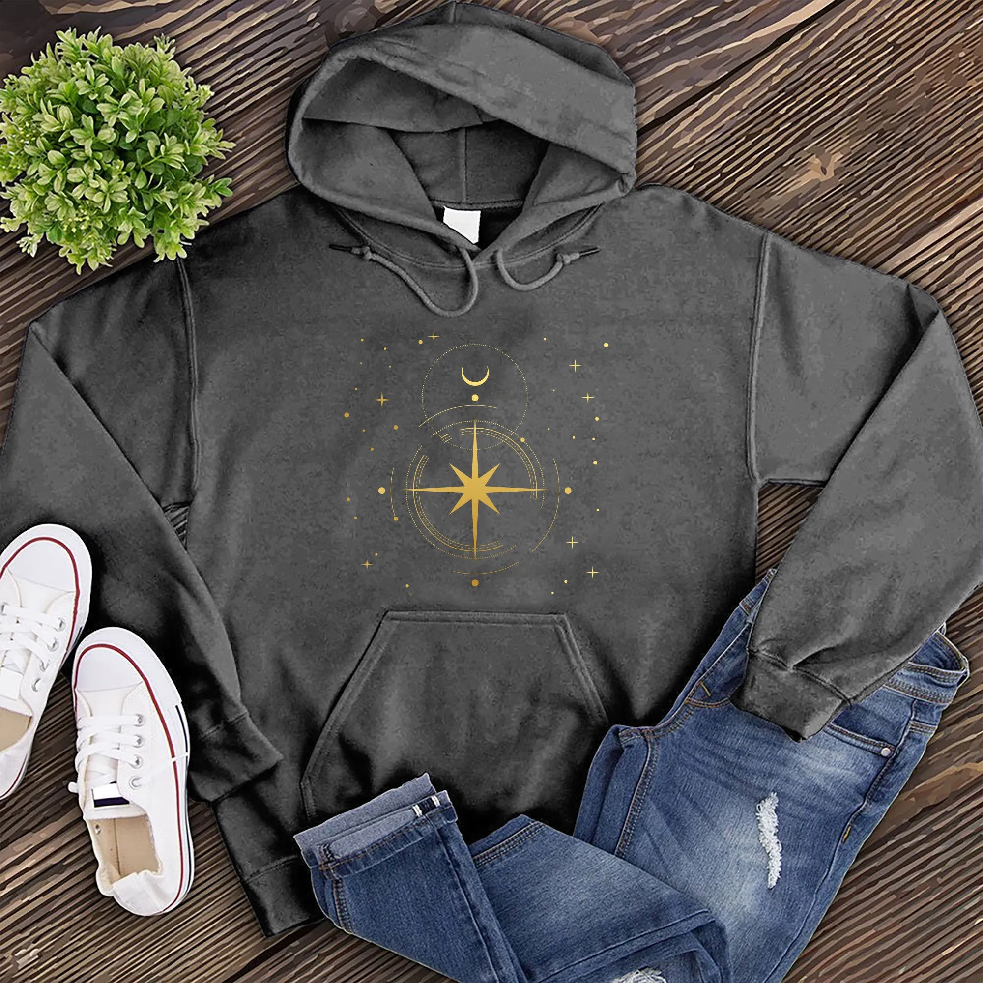 Simple Polaris Compass Hoodie