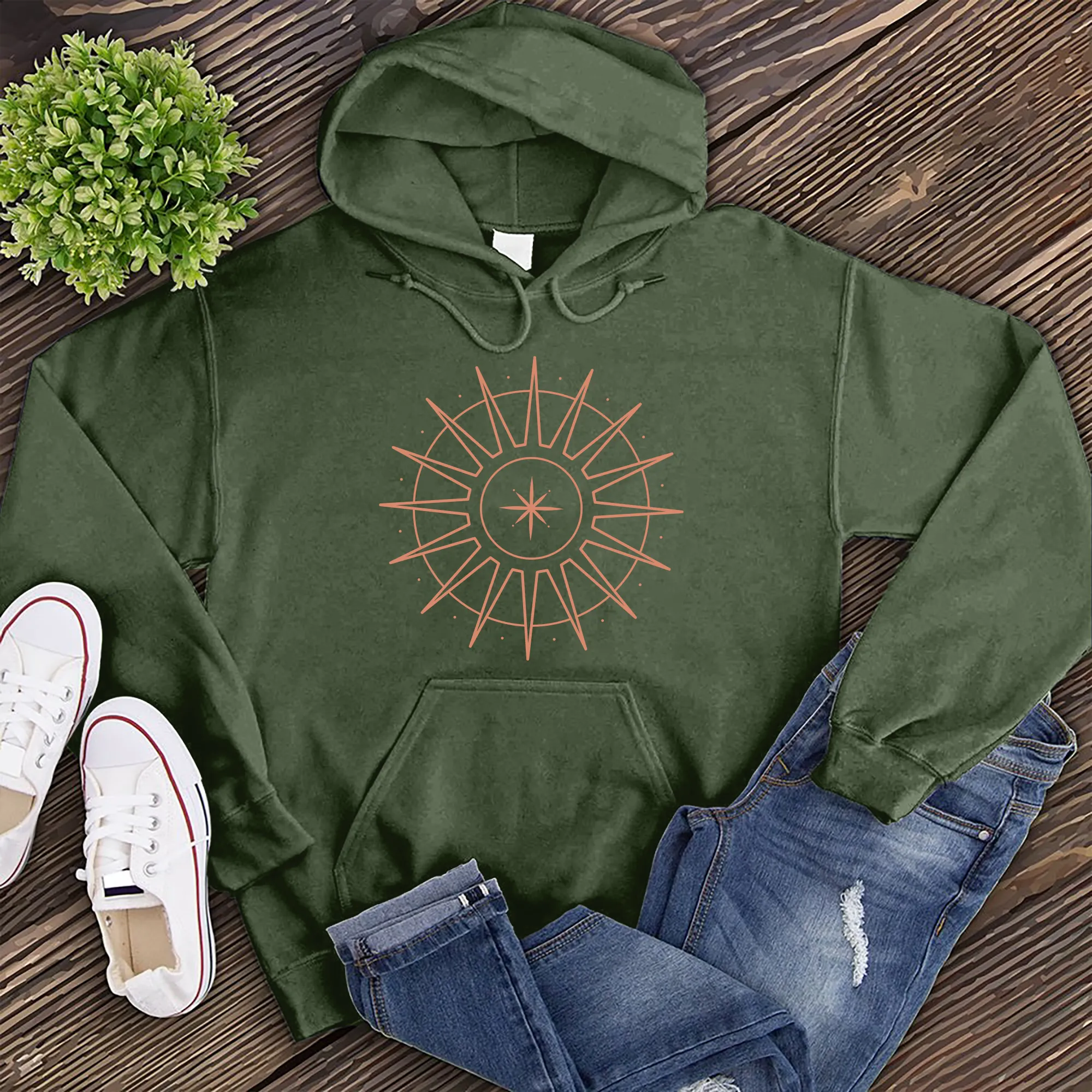 Simple Sun Star Hoodie