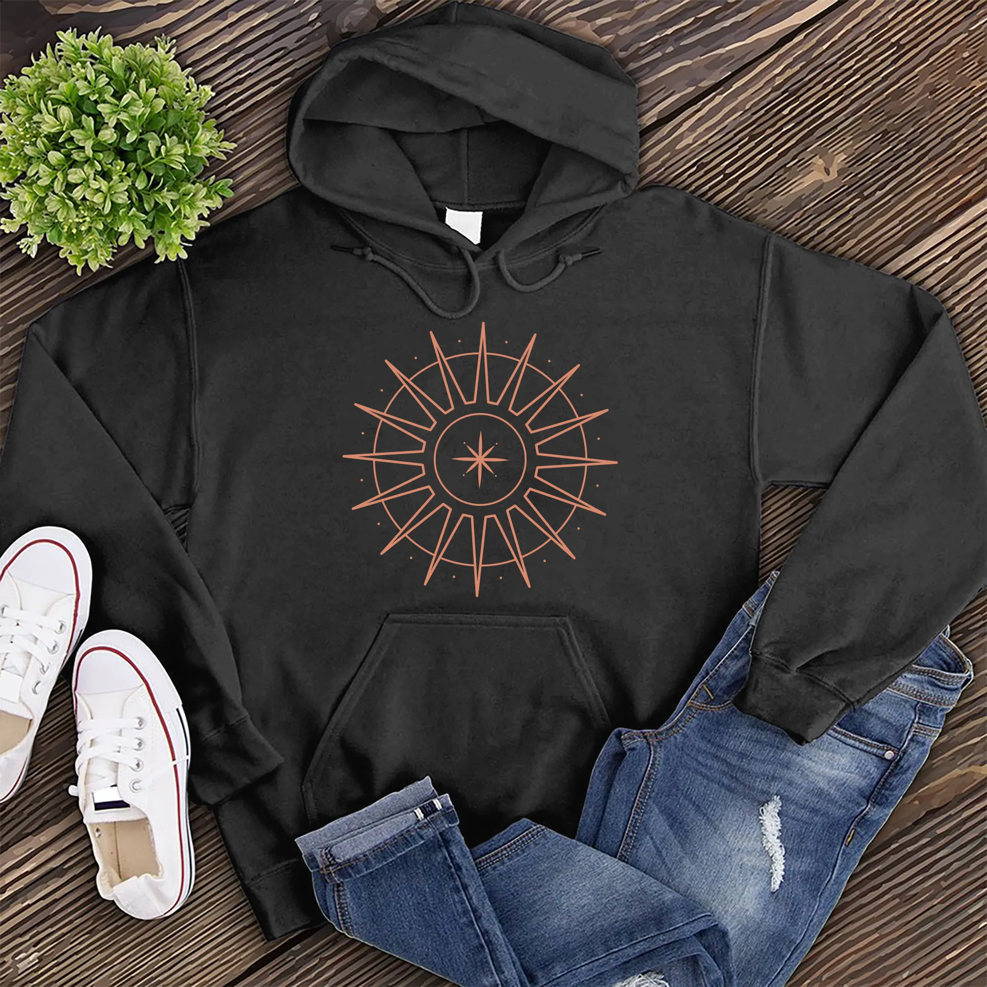Simple Sun Star Hoodie