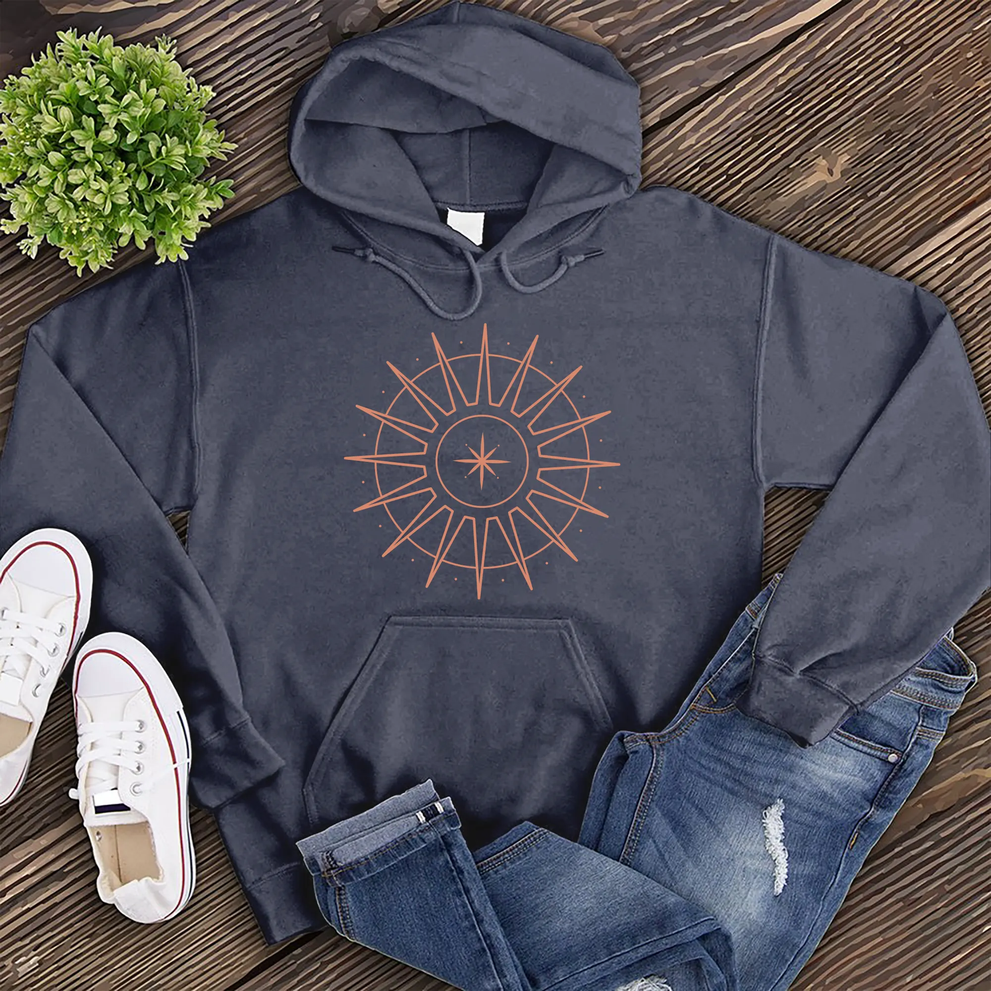 Simple Sun Star Hoodie
