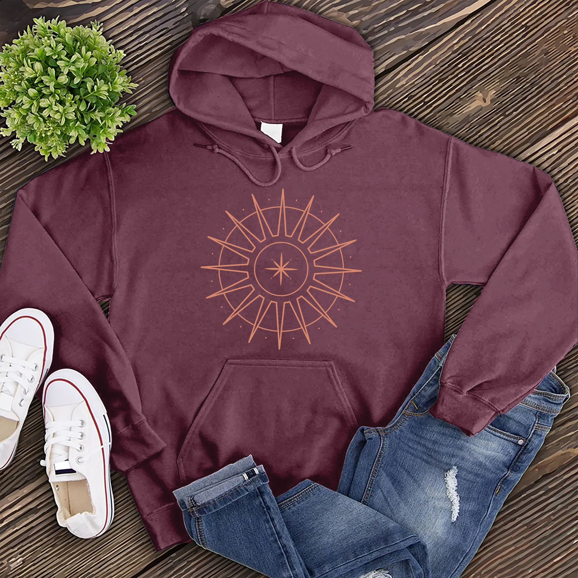 Simple Sun Star Hoodie