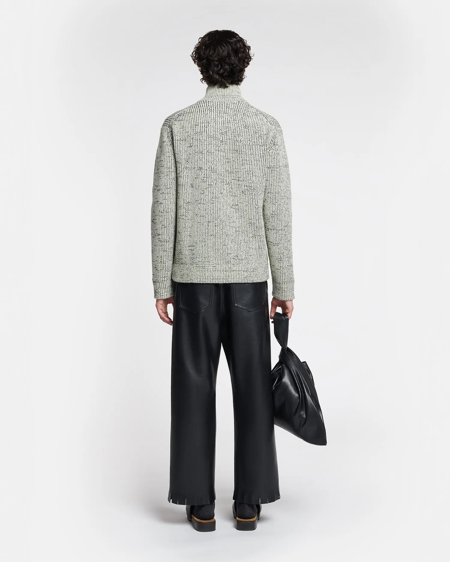 Sonni - Cashmere-Blend Mouline Cardigan - Black/ Moon