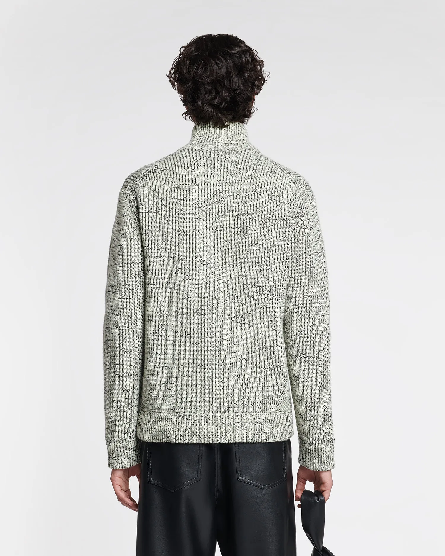 Sonni - Cashmere-Blend Mouline Cardigan - Black/ Moon