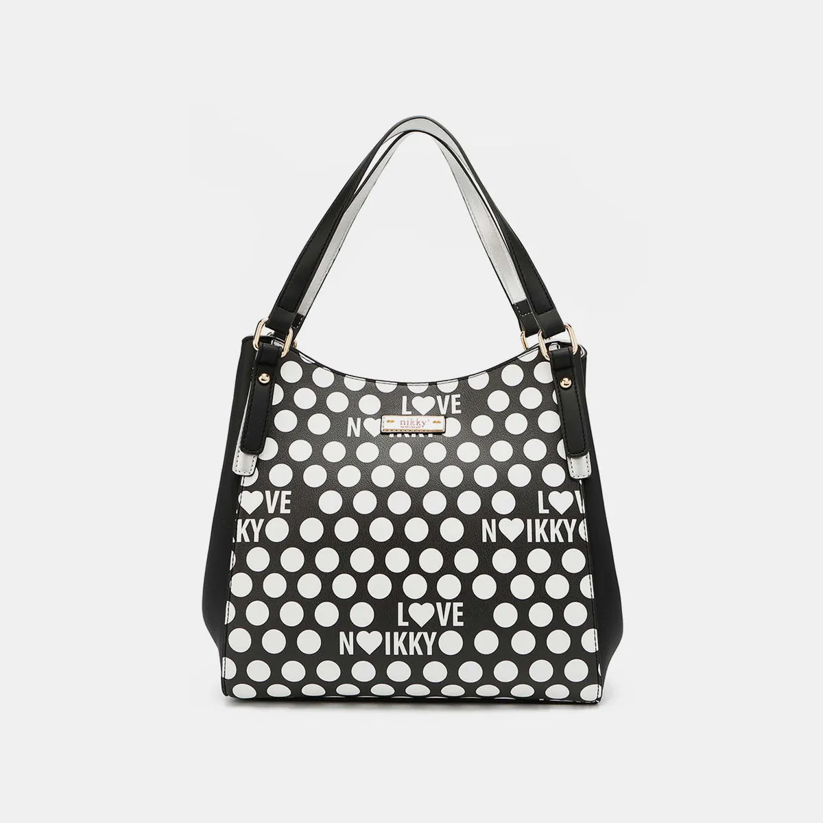 TEEK - NL Contrast Polka Dot Handbag