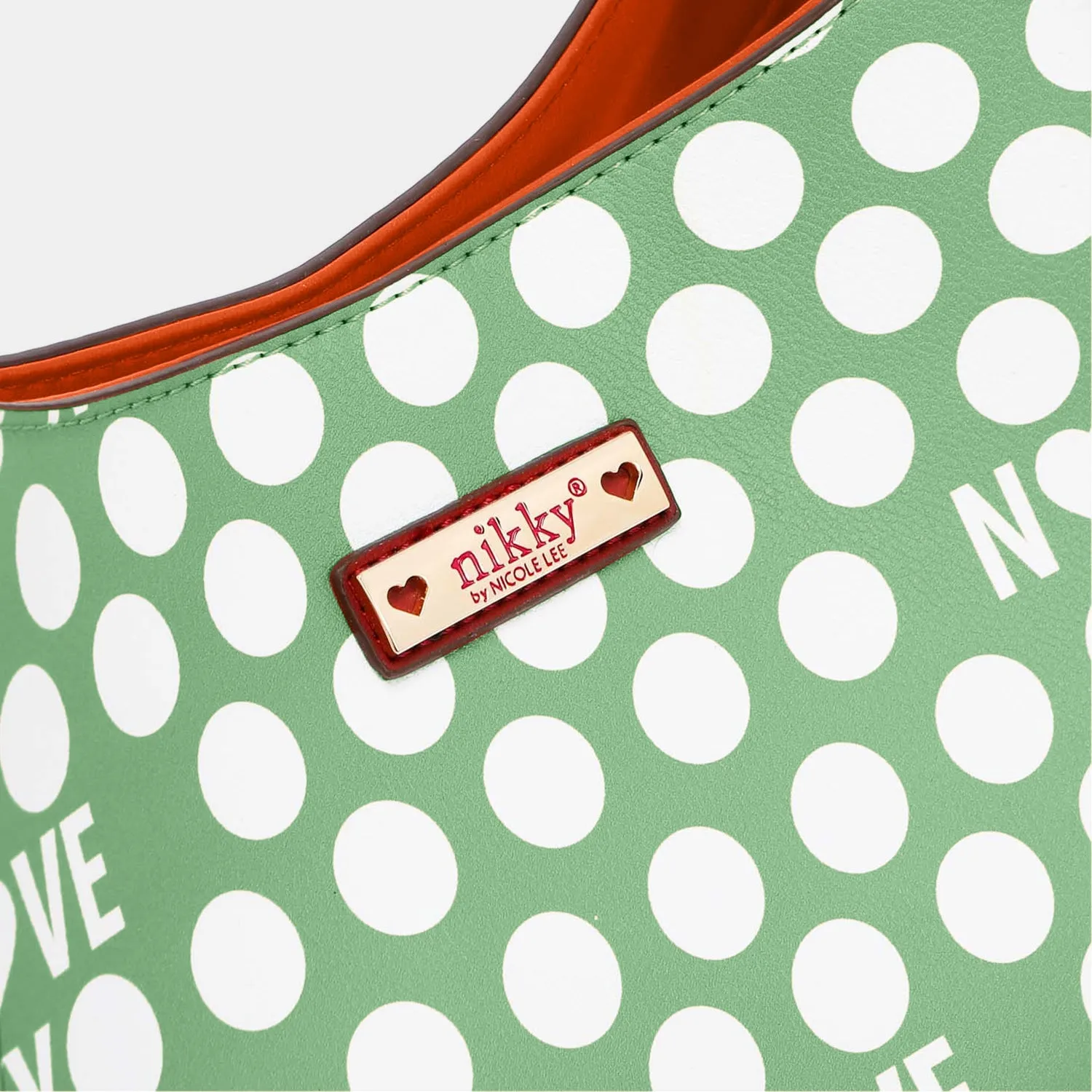 TEEK - NL Contrast Polka Dot Handbag
