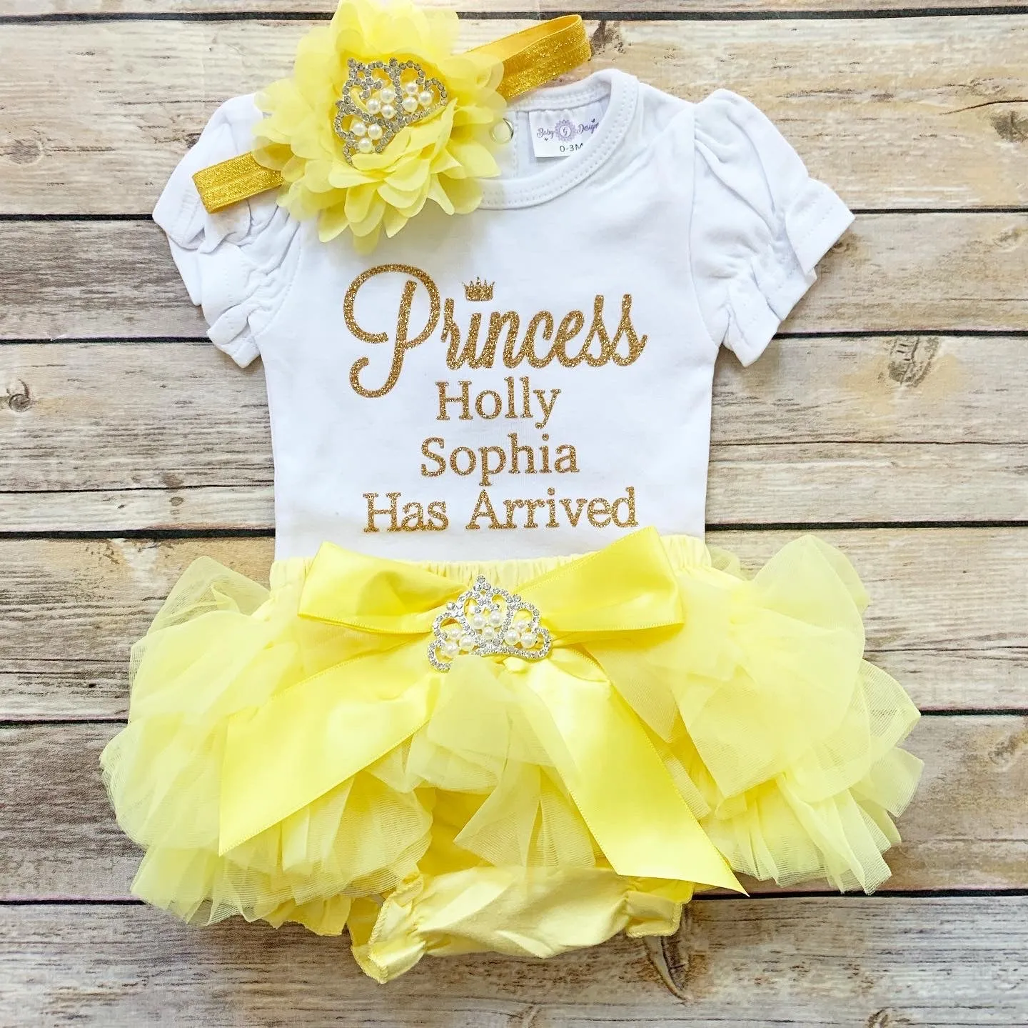 the princess has arrived - yellow