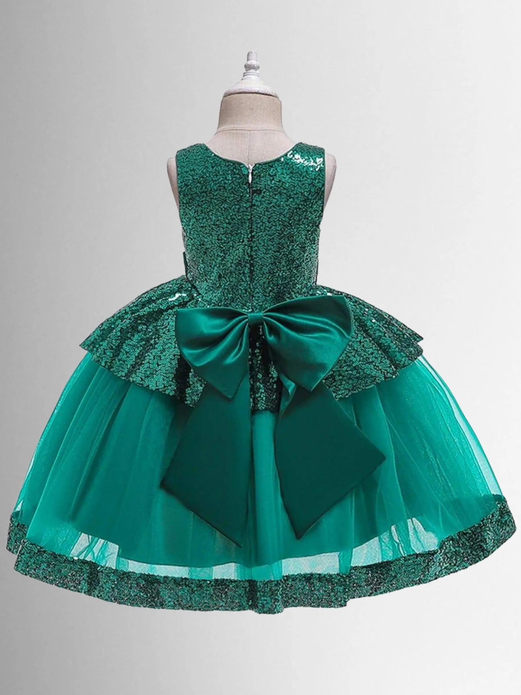Time To Shine Sparkle Embellished Peplum Dress