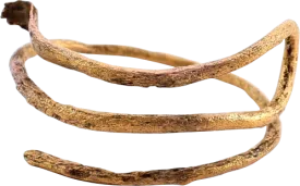 VIKING GILT HAIR RING 10TH-11TH CENTURY AD