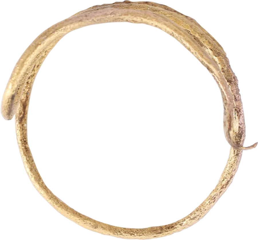VIKING GILT HAIR RING 10TH-11TH CENTURY AD