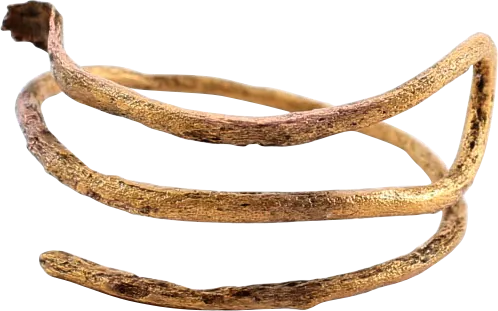 VIKING GILT HAIR RING 10TH-11TH CENTURY AD