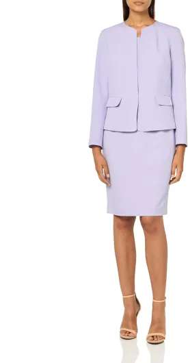 Women's Cardigan-Style Blazer & Sheath Dress
