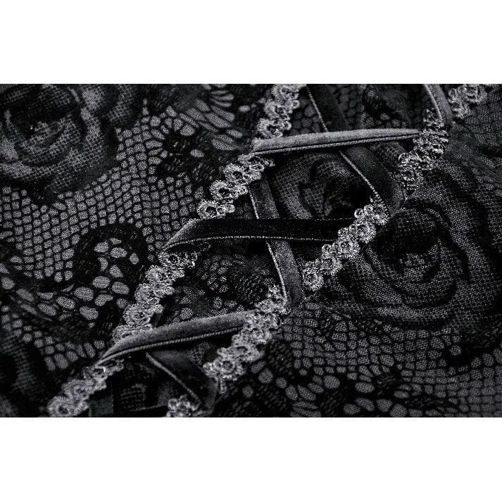 Women's Gothic Puff Sleeved Fishtailed Prom Dress