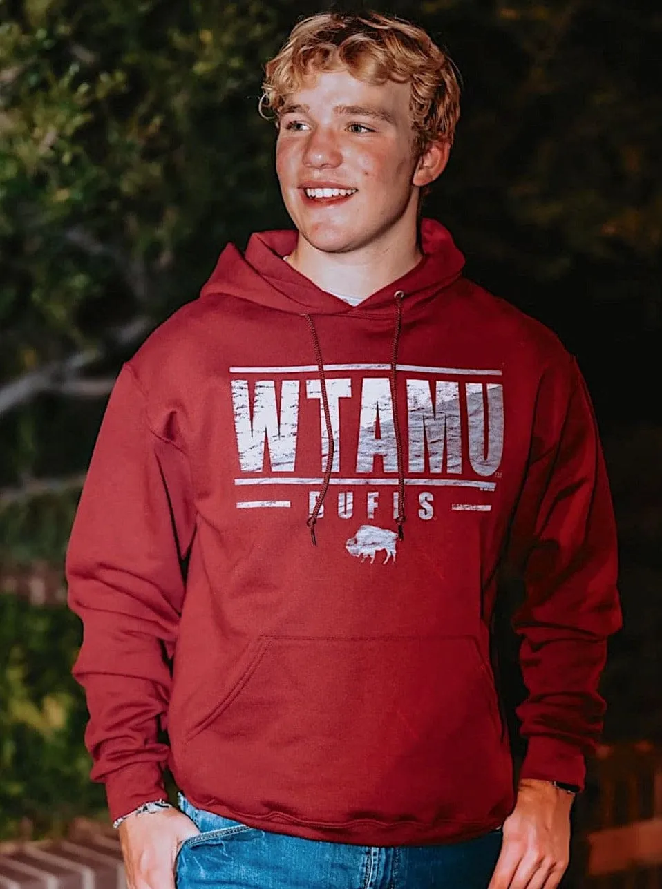 WTAMU Buffs Slash Stack Hoodie